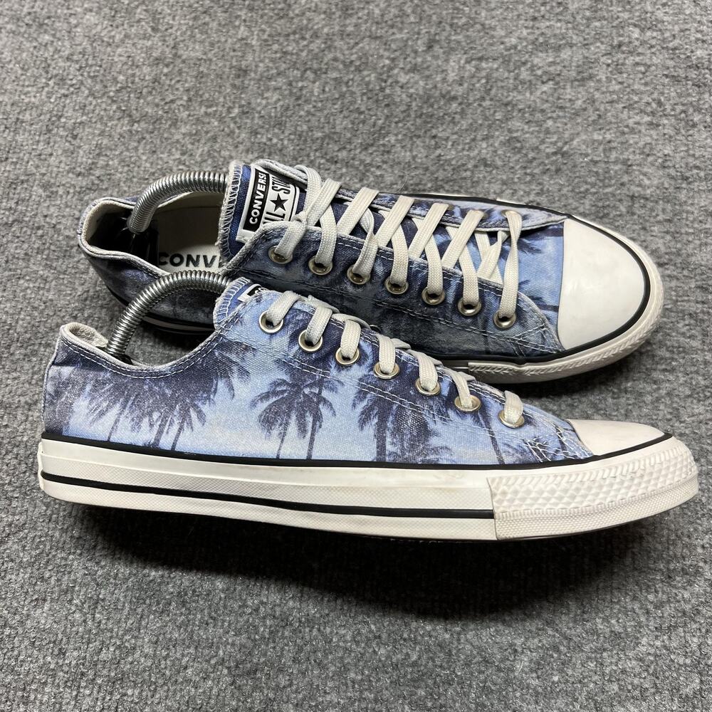 Converse Chuck Taylor All Star Shoes Mens Size 9.5 Blue Palm Sneakers 171299F